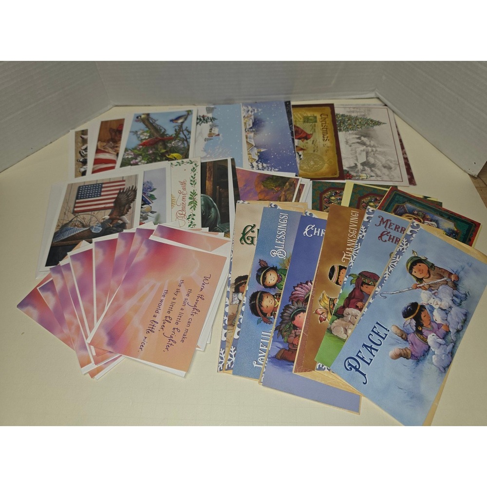 Lot‎ C Christmas Holiday Fall Greeting Cards